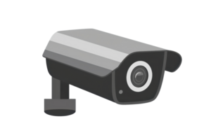 illustration of a sleek, modern security camera for use in surveillance and monitoring systems, symbolizing safety and technology. png