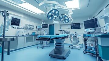 Modern Surgical Room Showcasing Innovation in Healthcare Equipment and Technology photo