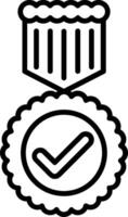 Medal Line Icon vector