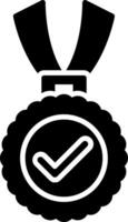 Medal Glyph Icon vector