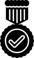 Medal Glyph Icon vector