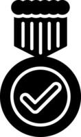 Medal Glyph Icon vector