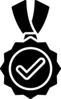 Medal Glyph Icon vector