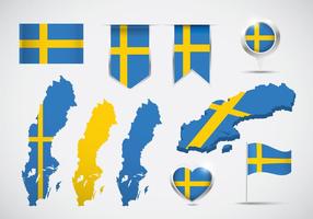 Sverige Karta Vektor