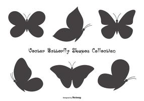 Butterfly Shapes Sammlung vektor