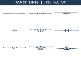 Dekorative Fancy Zeilen Free Vector