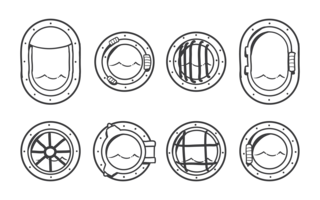 Vetor de Ícones de Porthole