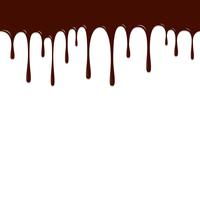 Cioccolato che cade, illustrazione di vettore del fondo del cioccolato