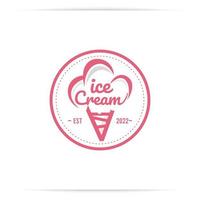 logo design gelato o gelato vettoriale