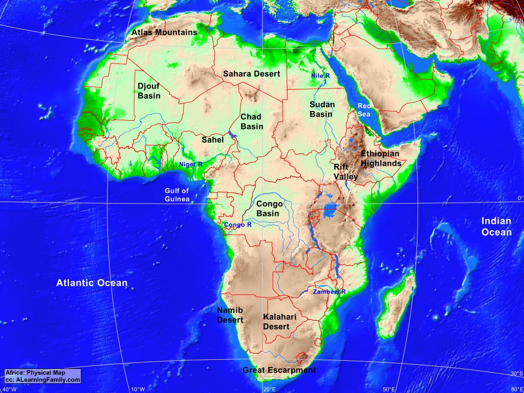 Africa Geography Map