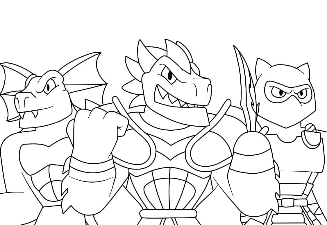 Printable Heroes of Goo Jit Zu Coloring Page - Free Printable Coloring ...