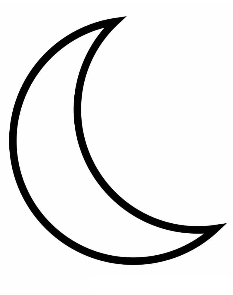 Phases of the Moon Coloring Page - Free Printable Coloring Pages for Kids image.