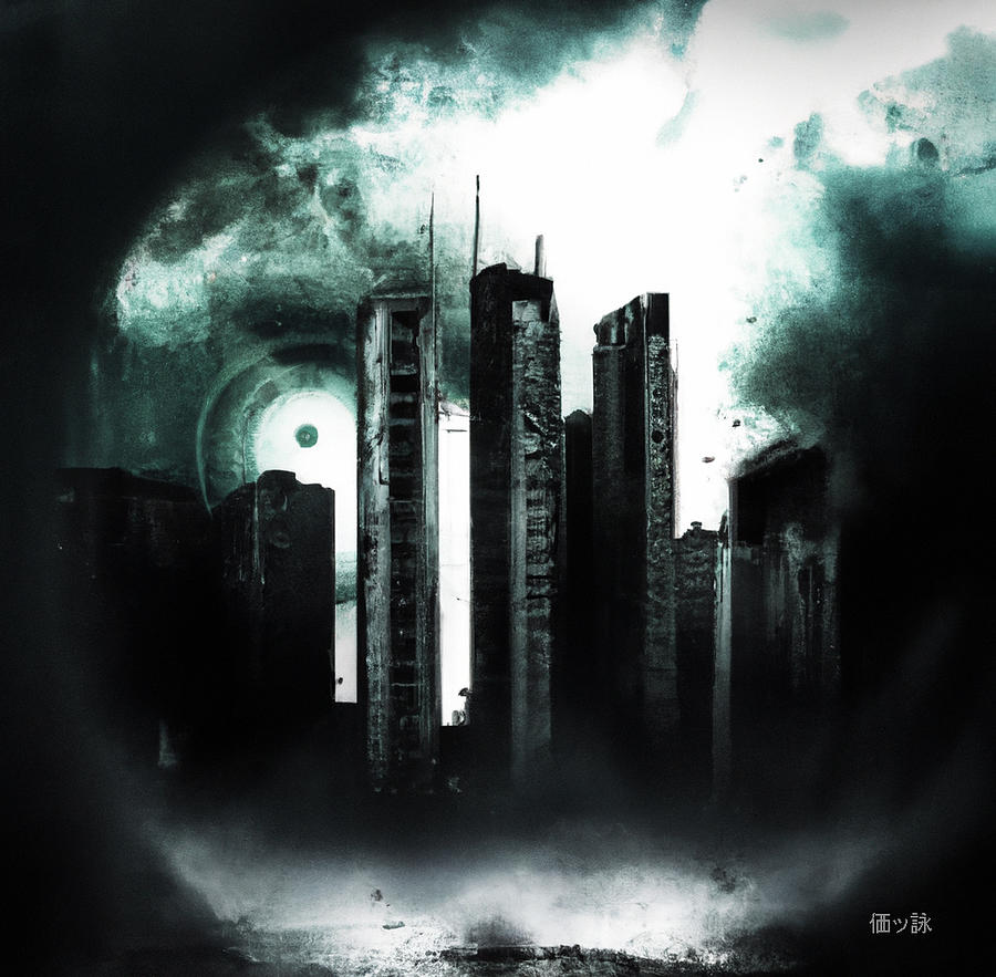 Alien Dark City Digital Art by Hiroshi Yoshido - Pixels