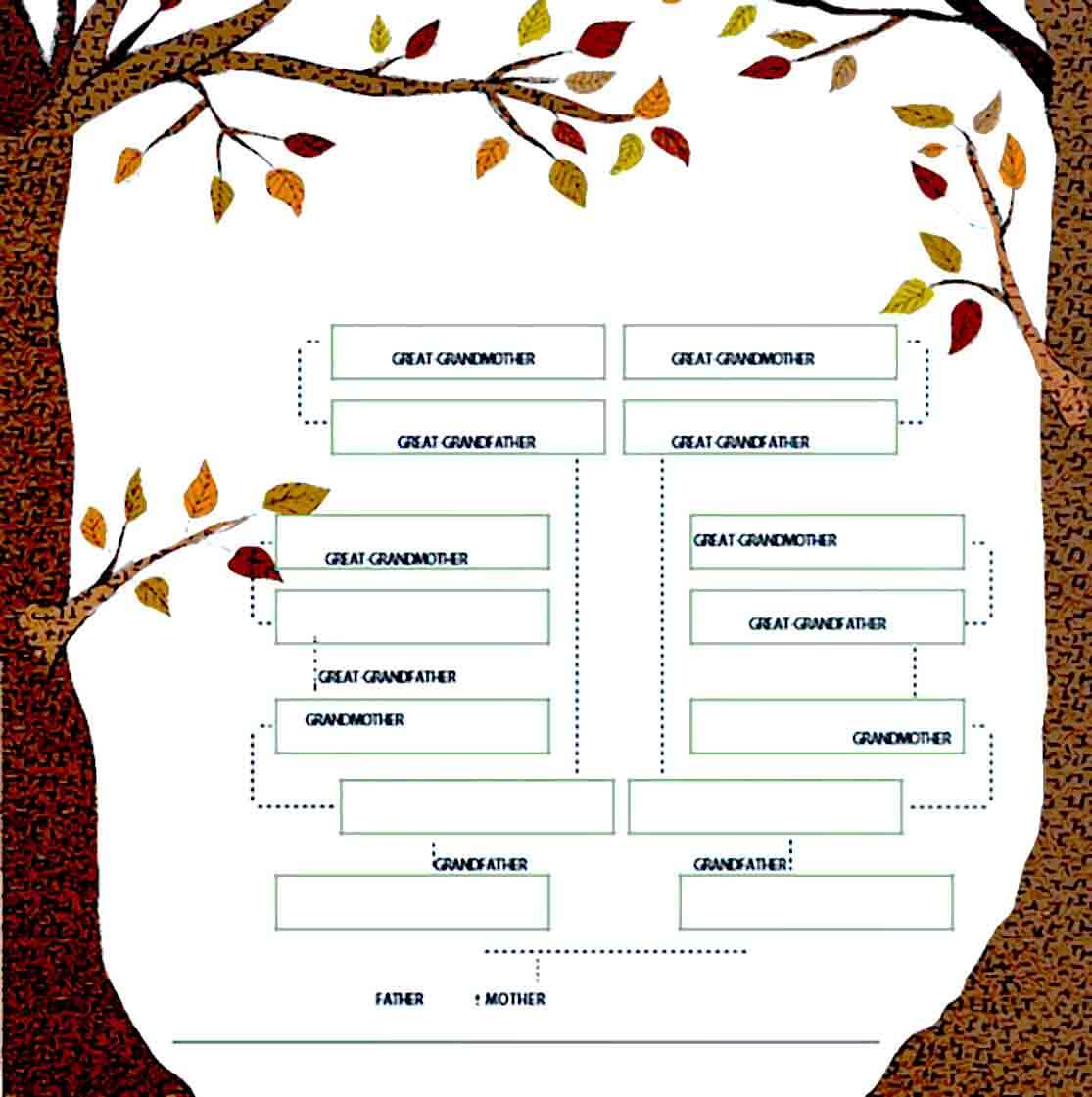 Family Tree Template Pdf : Tree Family Template Pdf | Bodenewasurk