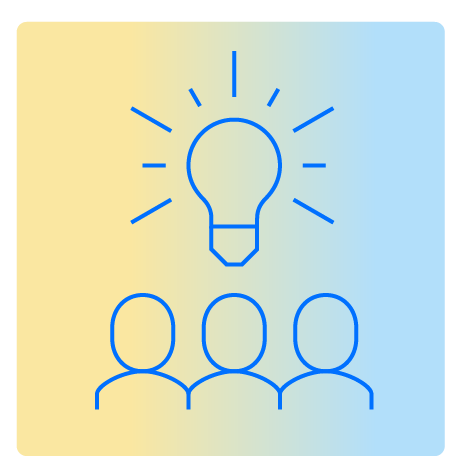 People generating ideas icon