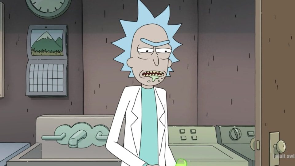 rick sanchez skinny cartoon characters