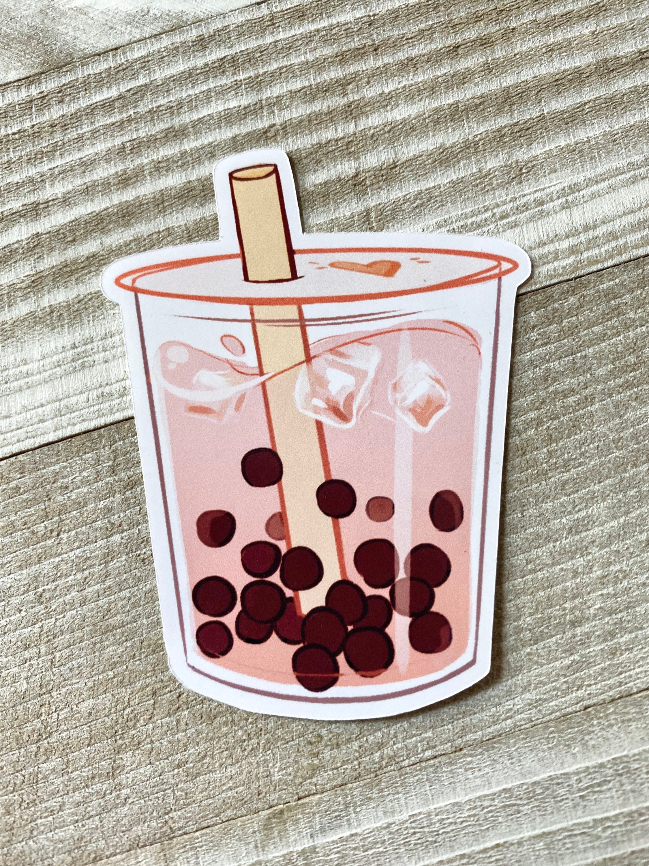 Bubble Tea Boba Aesthetic Sticker Set Of 5 Bubble Tea Boba Bubble ...