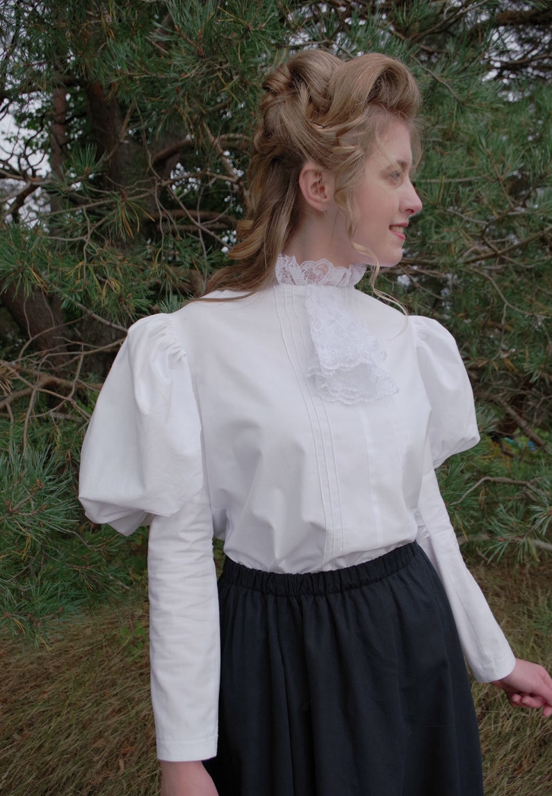 Victorian Blouses, Tops, Shirts, Vests, Sweaters     Victorian Edwardian Blouse $79.95 AT vintagedancer.com