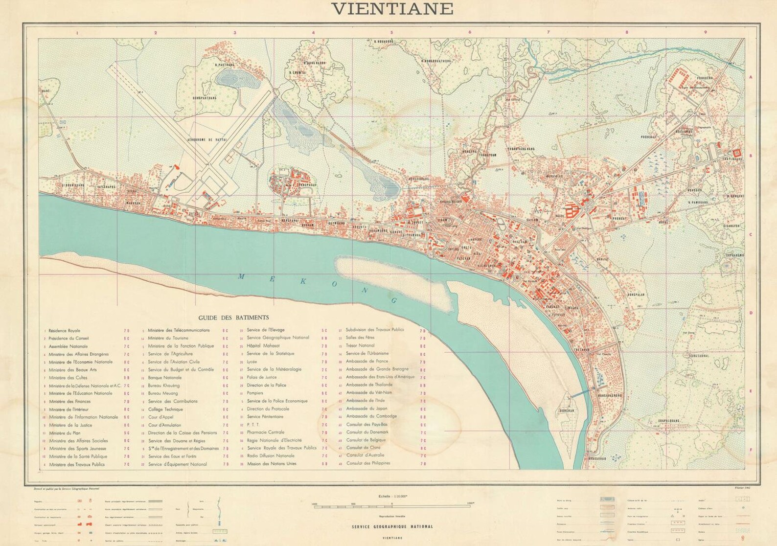 Old map of Vientiane Laos 19th century map antique fine | Etsy