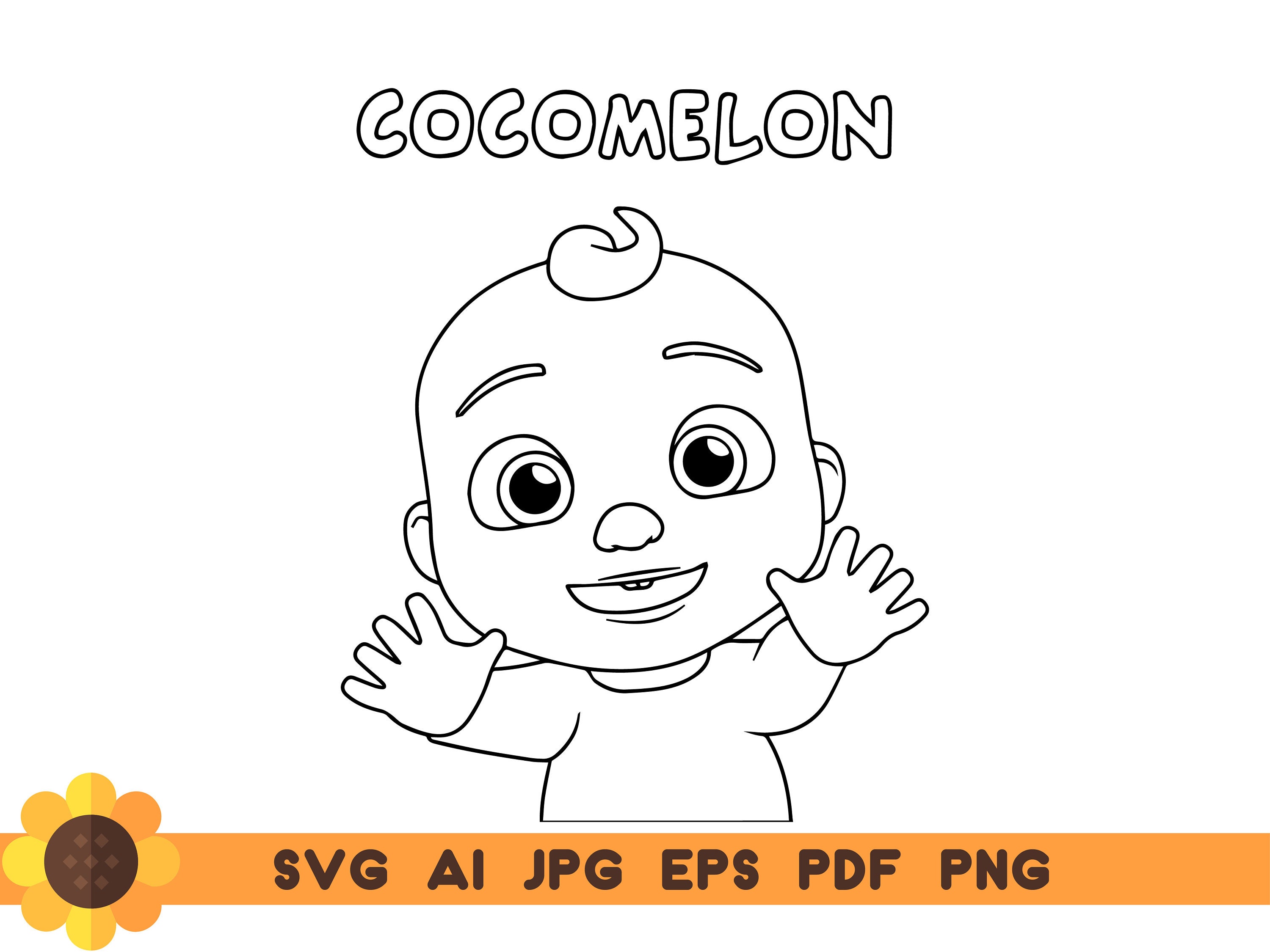 Cocomelon Baby Clip Art