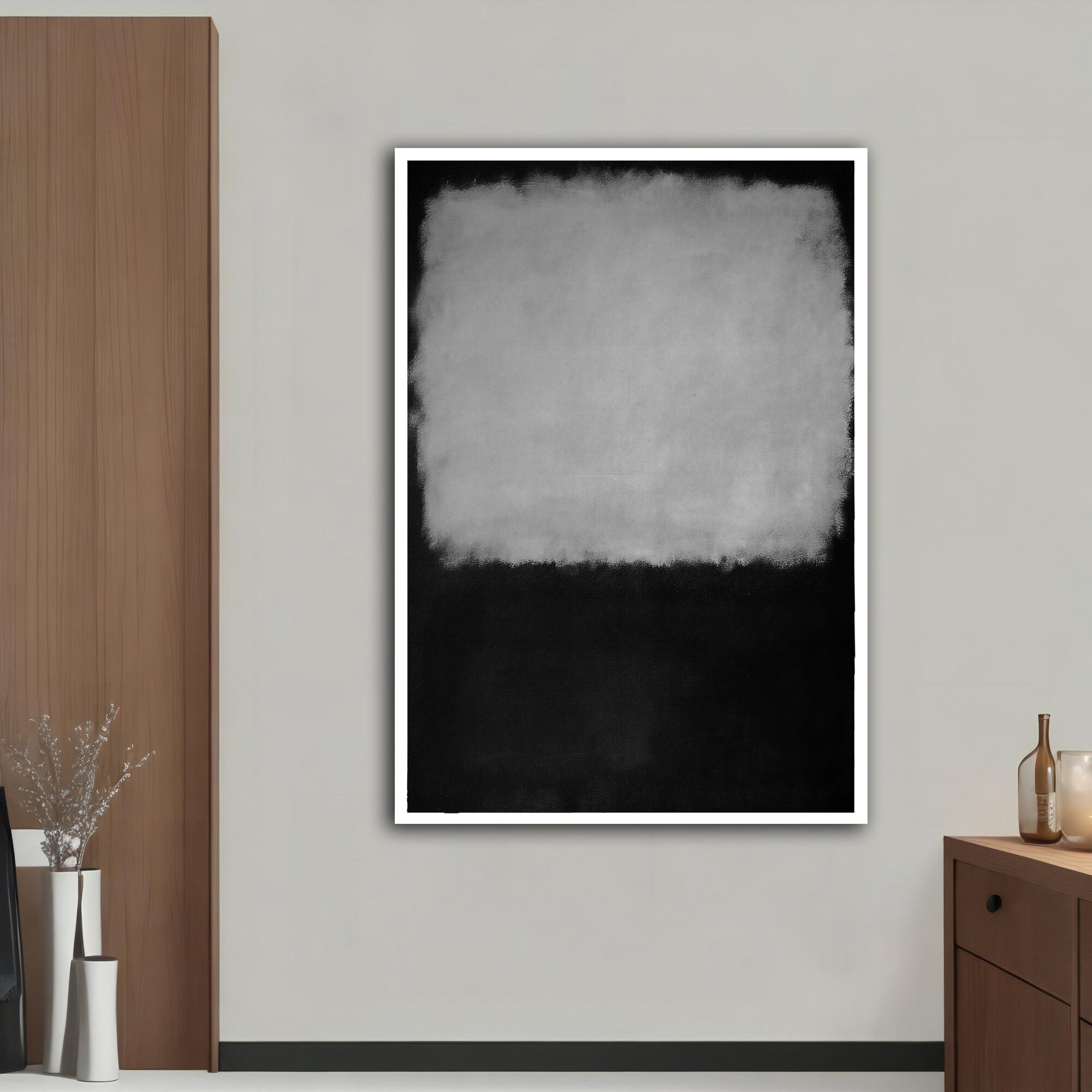 Mark Rothko Black and Grey Canvas Wall Art Mark Rothko - Etsy