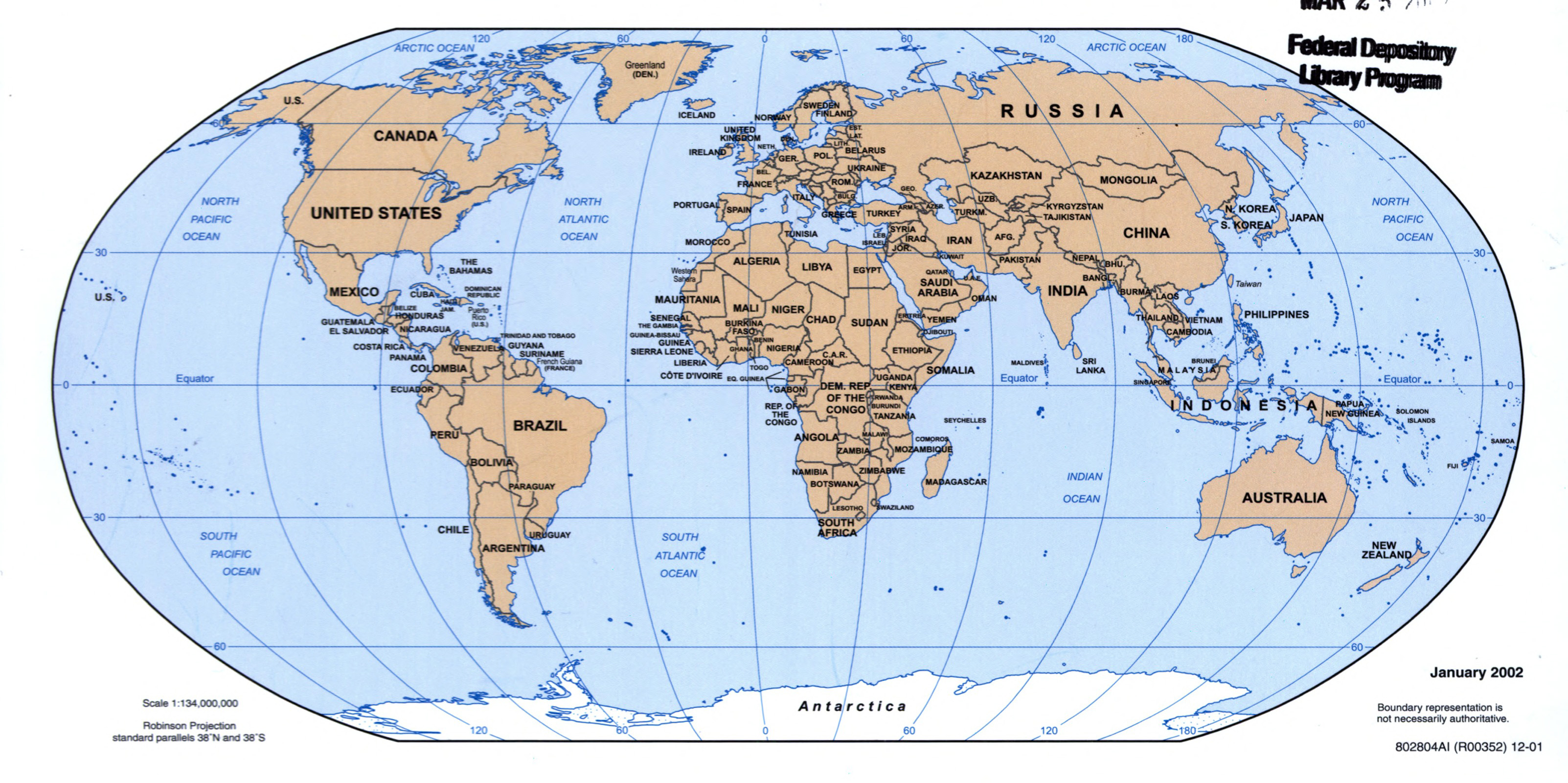 Large Map Of The World