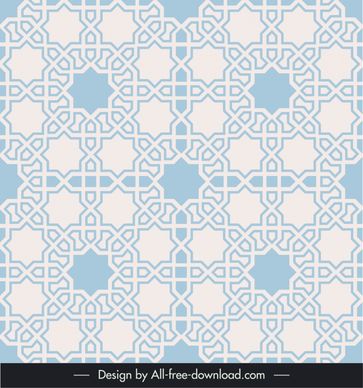 arabic pattern template flat seamless symmetrical repeating shapes sketch