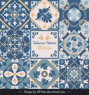 talavera pattern template elegant classic geometry shapes