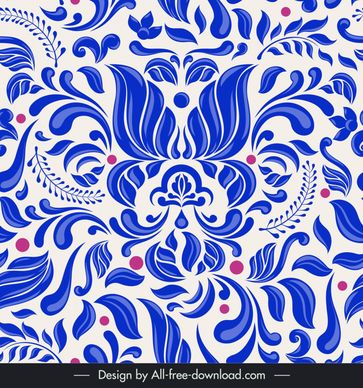 talavera pattern template elegant classical flora leaf