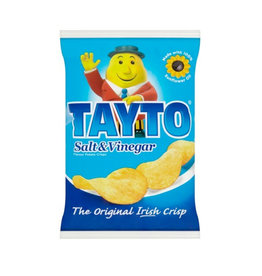 CRISPS / CHIPS TAYTO - SMALL BAG - SALT & VINEGAR (37g)