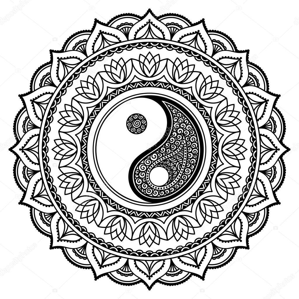 Yin Yang Coloring Coloring Pages