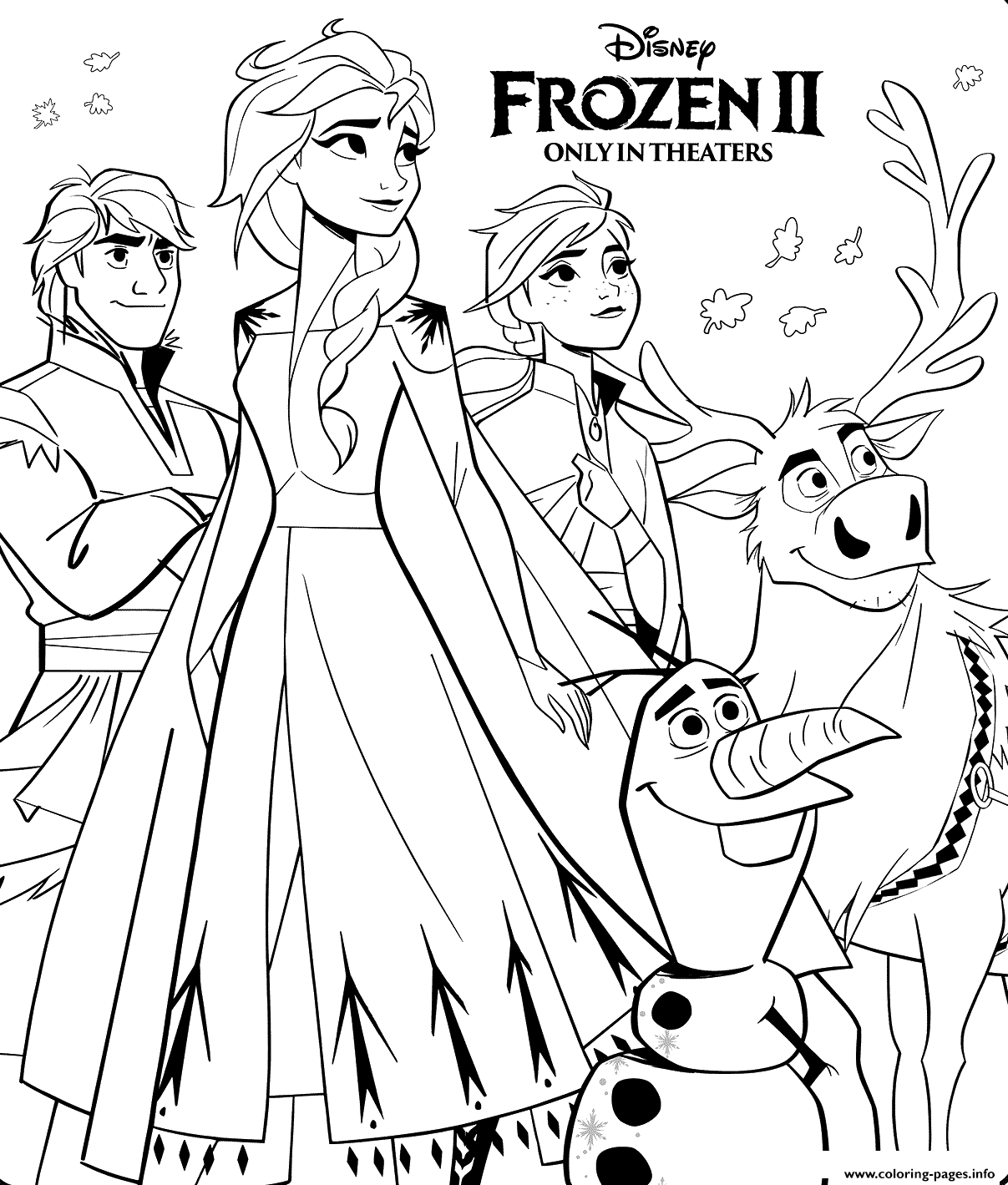 Free Frozen Printable Coloring Pages - Printable World Holiday