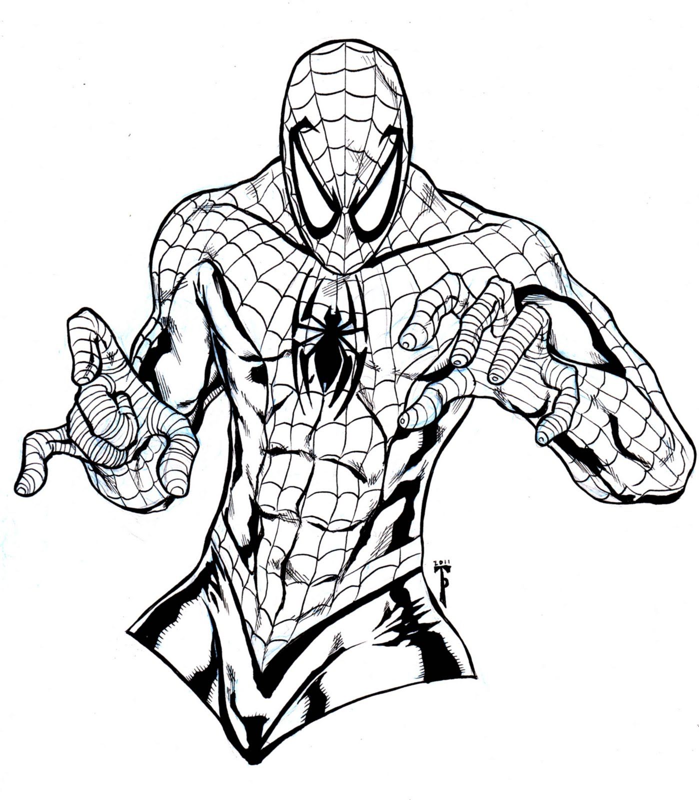 Spiderman Printable Coloring Pages - Printable Blank World