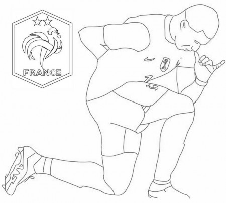 Kylian Mbappé 3 Coloring Page Printable Coloring Page For Kids ...