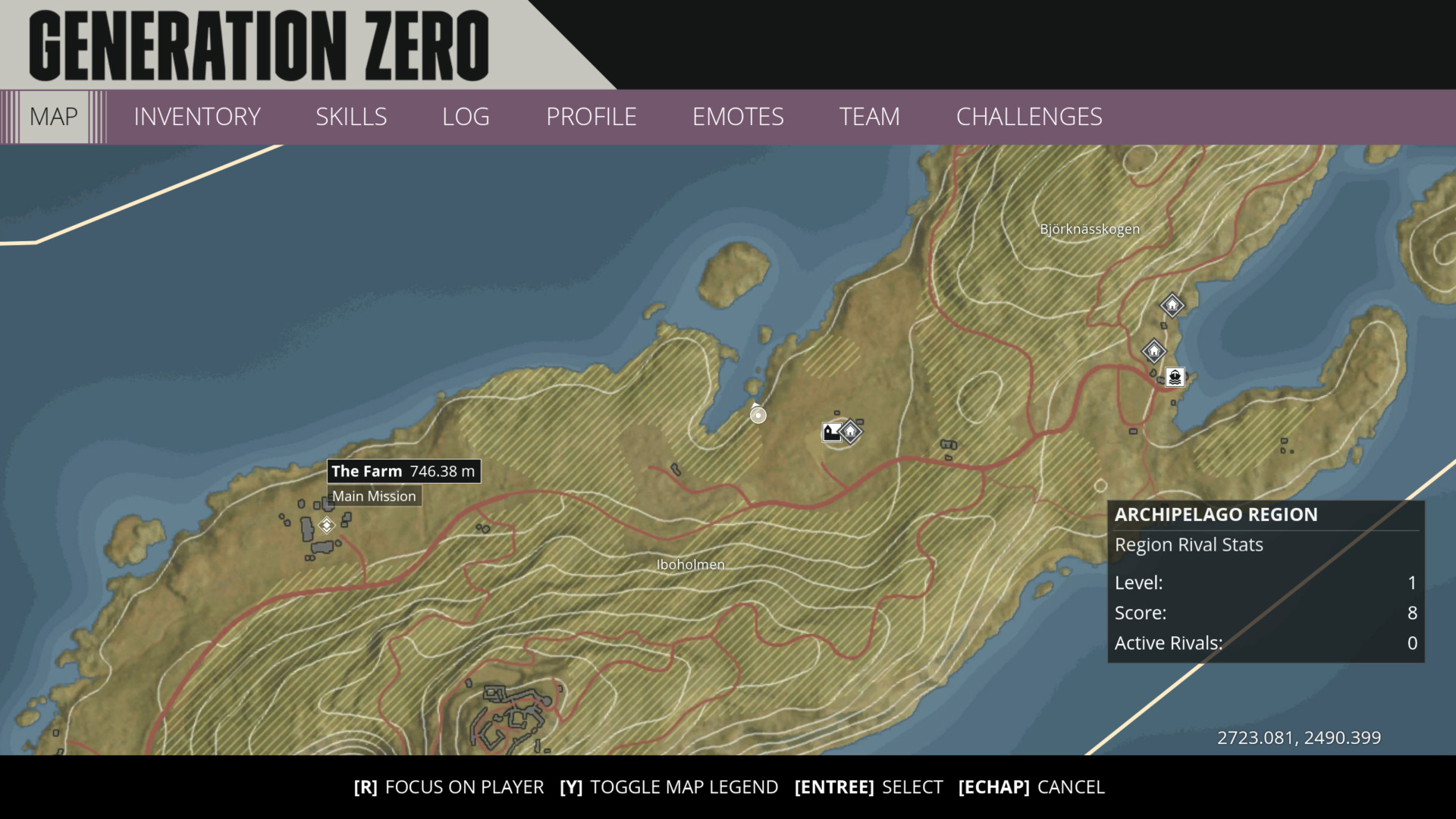 Generation Zero Interactive Map