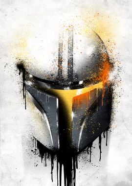 Mandalorian Graffitti Helmet