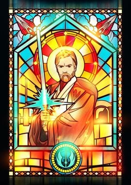 Obi-Wan Stained Glass