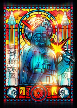 Darth Vader Stained Glass