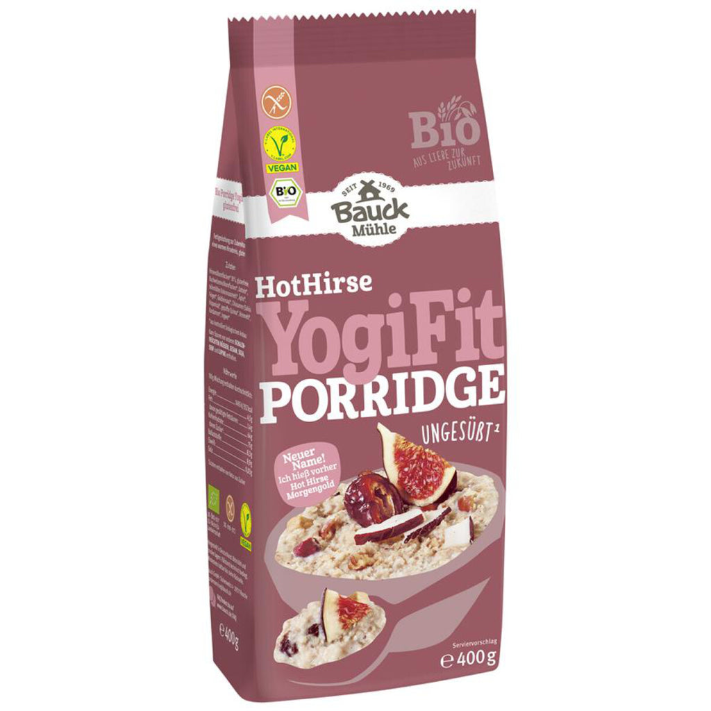 Bauck Mühle Bauckhof Hot Hirse Yogi Fit Porridge Brei glutenfrei weizenfrei bio vegan