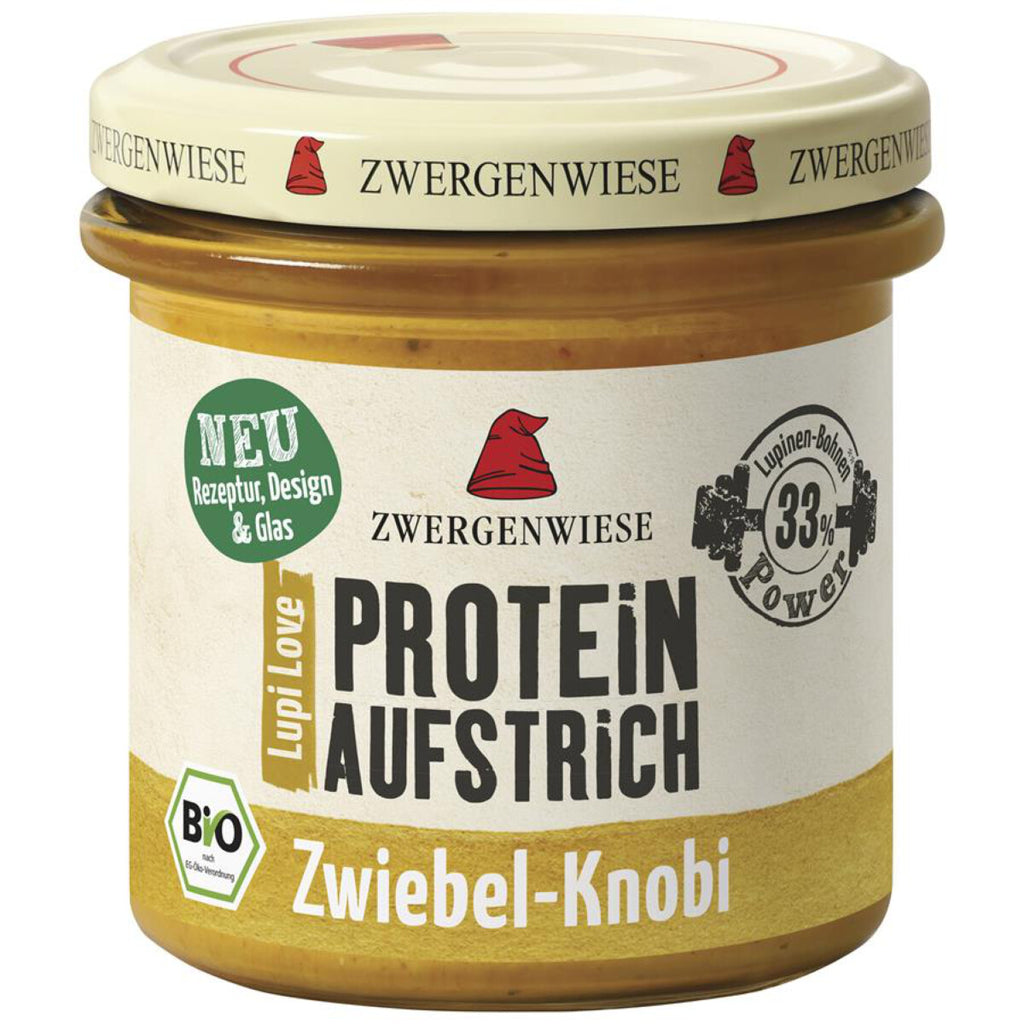 Zwergenwiese  LupLove Protein Aufstrich Zwiebel Knobi bio vegan