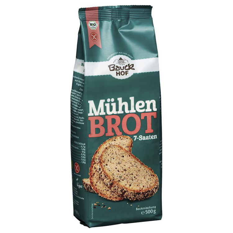 Bauckhof Bauck Mühle Mühlenbrot Backmischung glutenfrei weizenfrei bio