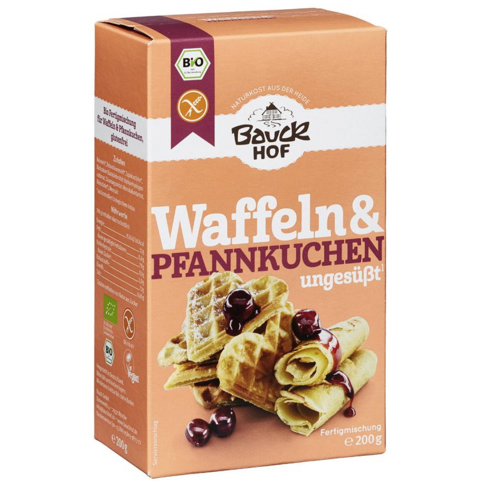 Bauckhof Waffeln und Pfannkuchen glutenfrei weizenfrei Zöliakie