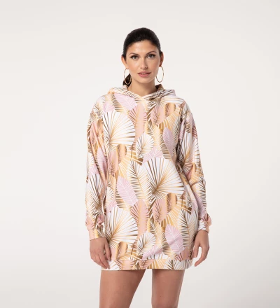 Golden Laurels Hoodie Oversize Dress