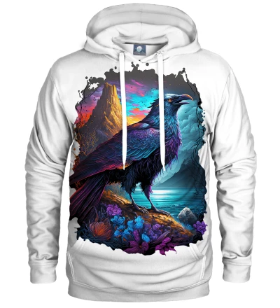 Mystic Raven White Hoodie