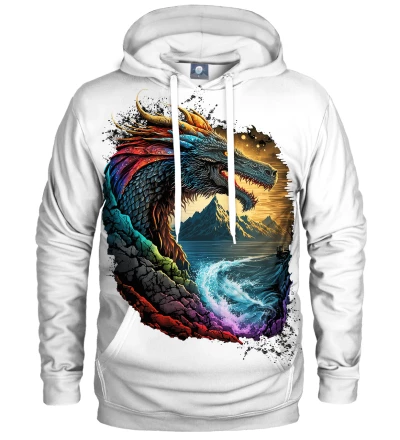 Mystic Dragon White Hoodie