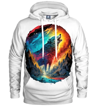 Mystic Howling White Hoodie