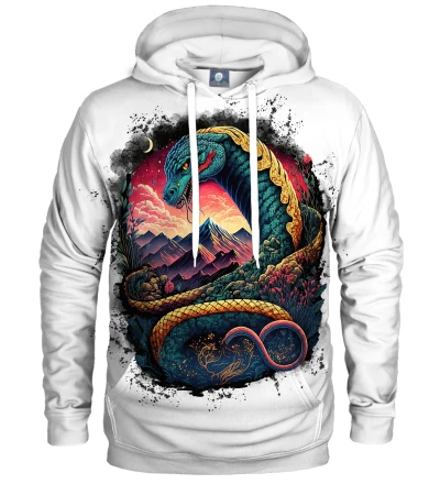 Mystic Snake White Hoodie