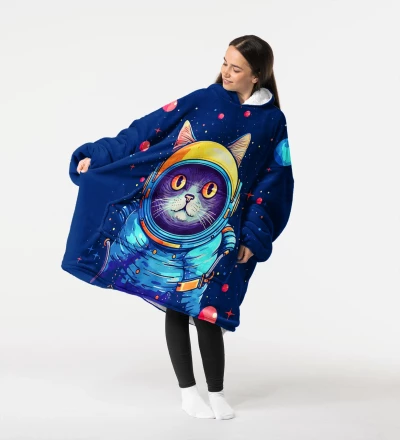 Astronaut Cat huggie blanket