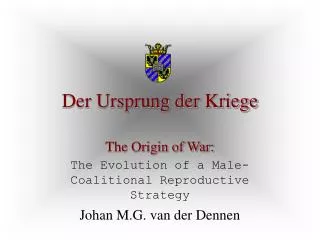 Der Ursprung der Kriege