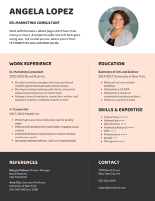 business  Template: Peach Business Currículum simple